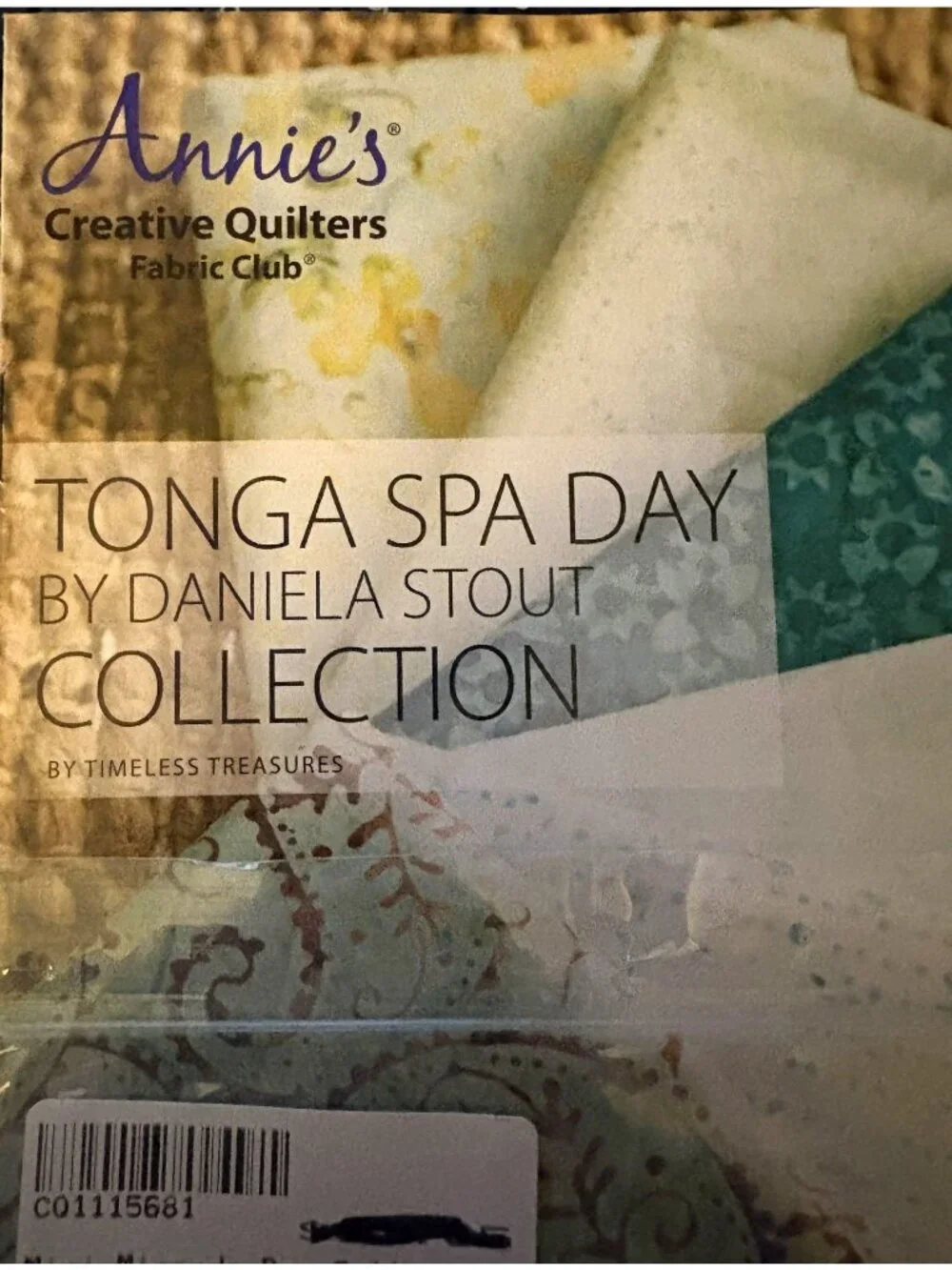 Annie's Creative Quilter Tonga Spa Day Fabric Collection Club Book Daniela Stout